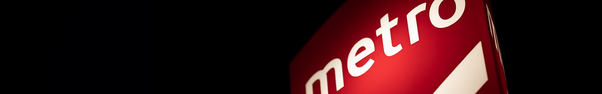 logotipo do Metro Banner da página - Imagem do logotipo do Metro